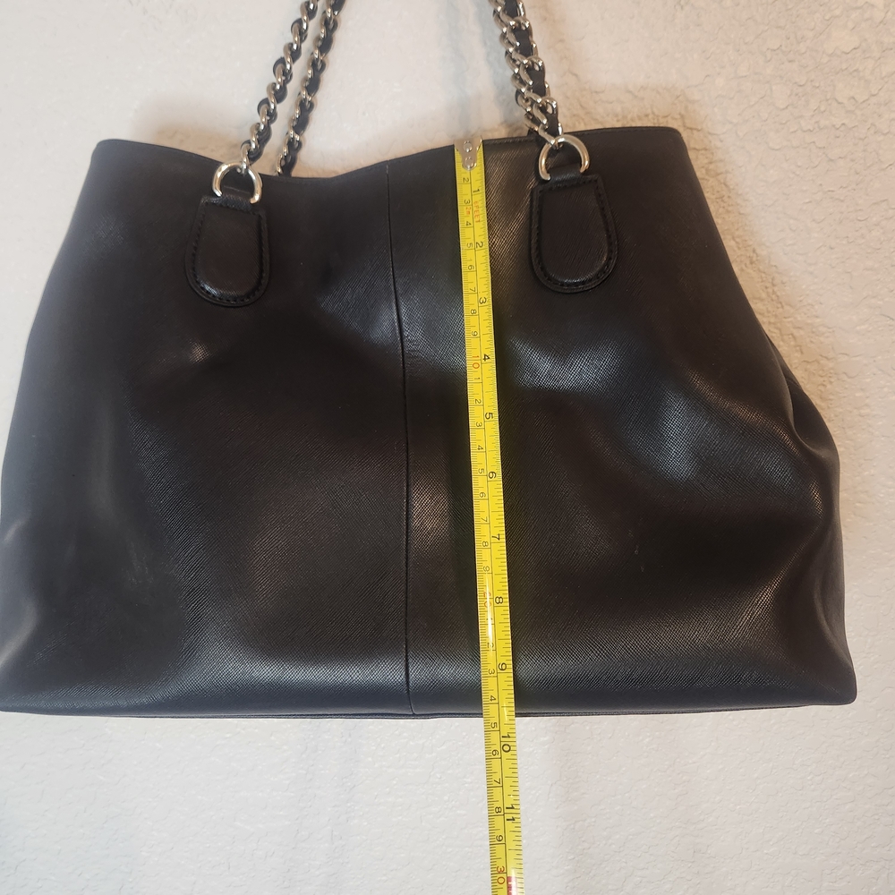 Coach Peyton Saffiano black handbag purse - Picture 11 of 16